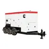 Génératrice remorquable CUMMINS blanche, noire et rouge, 300 à 320 kW, diesel de niveau 4