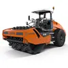 Hamm 203 à 226 cm orange et noir Rouleau vibratoire à simple tambour à pieds dameurs 27,5 tonnes