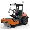 Rouleau vibratoire à siège à tambour lisse simple Hamm orange