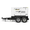 Génératrice remorquable de 24 à 30 kW ALLMANDBR blanche et noire, diesel