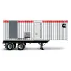 Génératrice remorquable CUMMINS blanche, noire et rouge, 800 à 1 000 kW, diesel