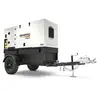 Génératrice remorquable de 36 à 40 kW GENERAC blanche et noire, diesel de niveau 4