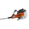 Scie à béton pneumatique HUSQVARNA orange, noire et argent, 30,5 à 36,6 cm