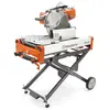 Scie à carrelage ou scie à maçonnerie HUSQVARNA orange, blanche et noire, 36,6 cm, essence ou électrique