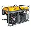 Génératrice portative de 9 600 à 9 900 W WACKER jaune et grise, essence