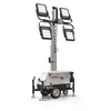 Tour d’éclairage à DEL GENERAC blanche, argent et noire, électrique