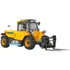 Yellow JCB electric variable reach forklift