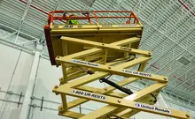 scissor lift extended 
