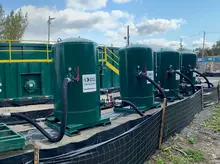 Réservoirs de filtration verts