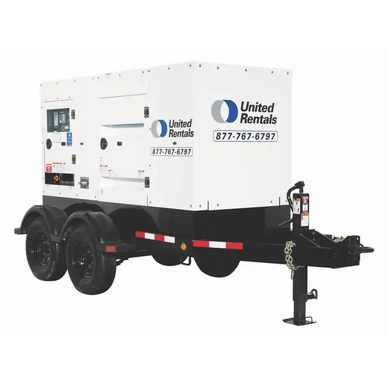 Groupe électrogène remorquable 150 kW blanc