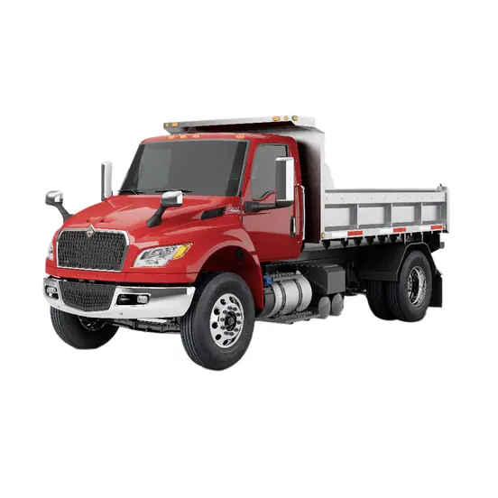 Camion-benne International rouge