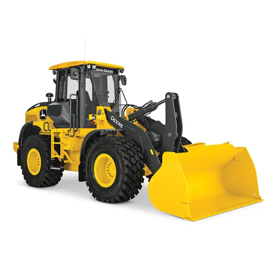 Chargeuse à pneus John Deere jaune