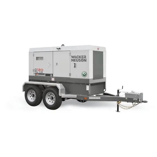 Génératrice remorquable de 106 kW WACKER grise, diesel