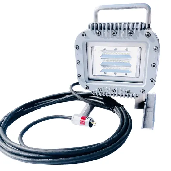 Lampe de travail portative Worksite argent, 70 W, antidéflagrante