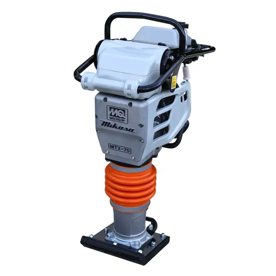 Dameuse vibratoire à usage intensif MULTIQUIP orange et argent
