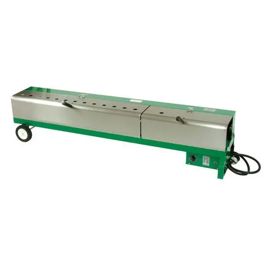 Cintreuse chauffante à tuyau PVC GREENLEE verte et argent, 2,5 à 15 cm, électrique