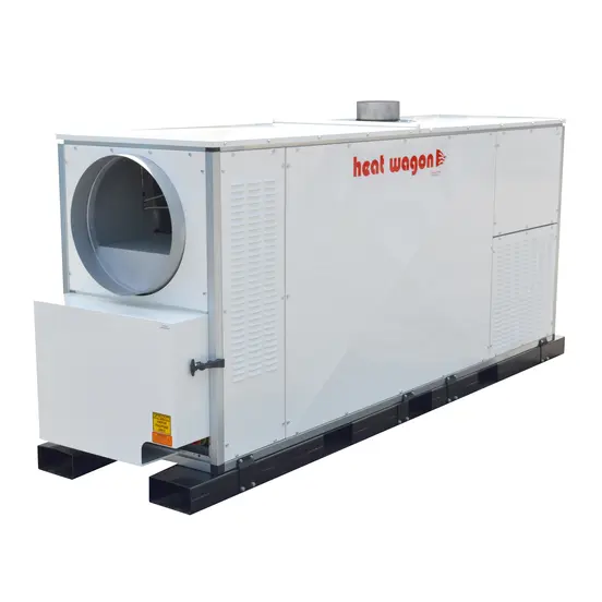 Radiateur à combustion indirecte HEATWAGON blanc, 1 000 000 BTU/h, bi-carburant propane/gaz naturel