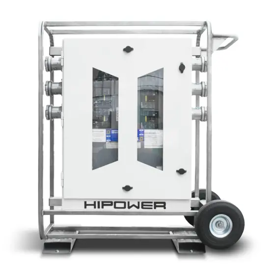 Tableau de distribution de puissance de 600 A I-Line HIPOWER blanc et argent