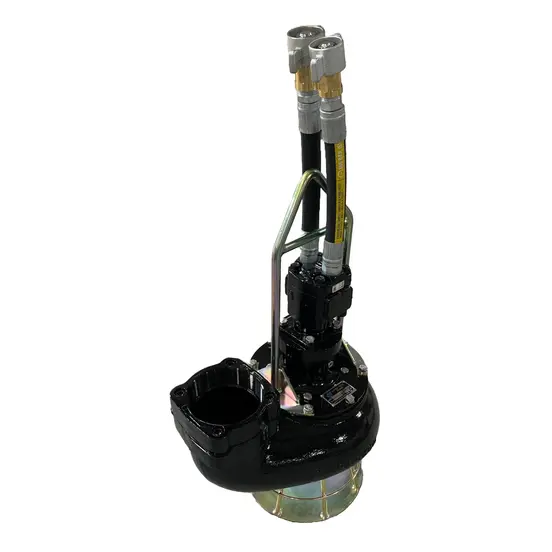 Tête de pompe HYDRATECH noire et argent, 15 cm, fonte