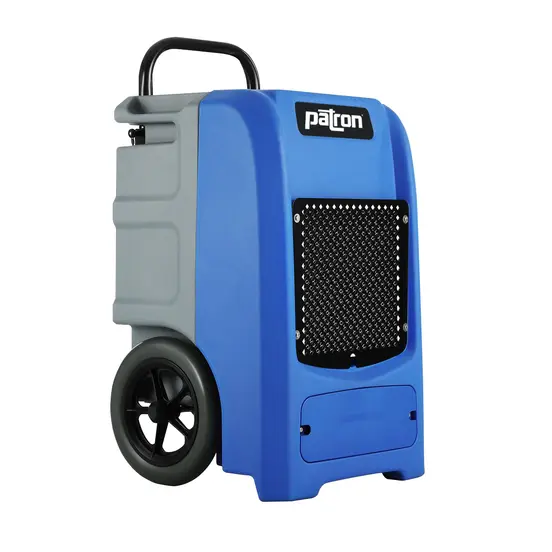 Déshumidificateur compact Patron bleu et gris, électrique