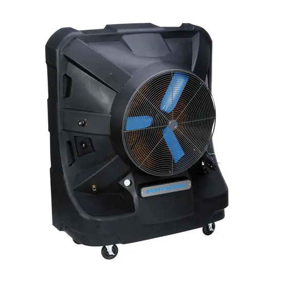 Ventilateur de refroidissement par évaporation intérieur/extérieur portatif PORTACOOL noir, 354 m³/min, 61 à 91 cm