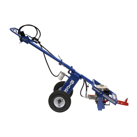 Tarière remorquable RICEHYDRO bleue, 11 ch, 182,9 cm de profondeur, hydraulique