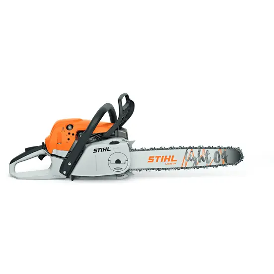 Scie à chaîne STIHL grise et orange, 46 cm, essence
