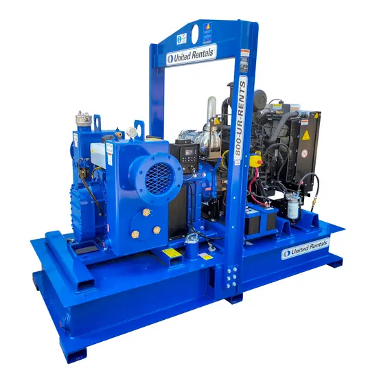 Pompe Wellpoint rotative Thompson bleue, 30 cm