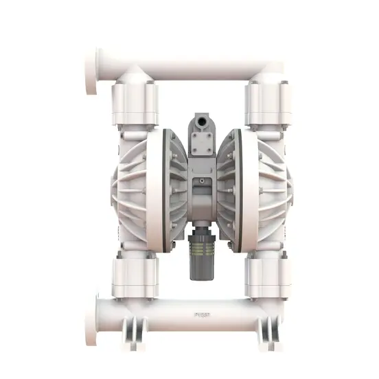 Pompe pneumatique à double membrane VERSAMATIC blanche, 5,1 cm, polypropylène