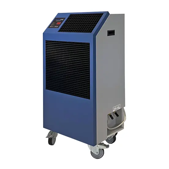 Climatiseur portatif refroidi à l’eau OCEANAIRE bleu, gris et noir, 1,5 tonne, 18 000 BTU, 115 V