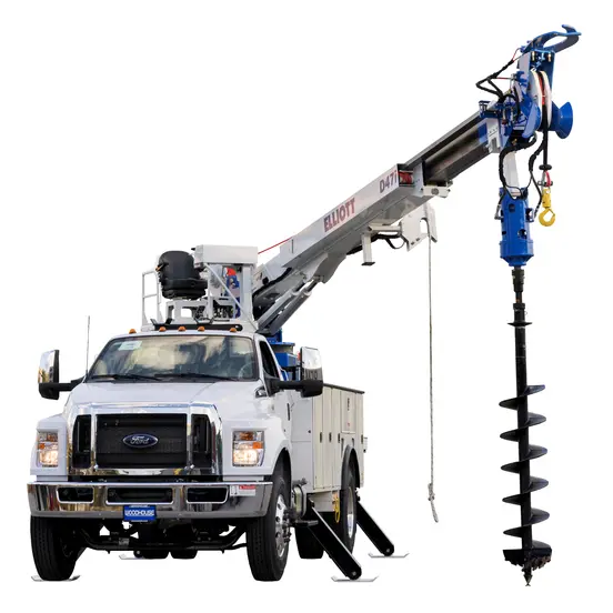 Elliott blanc 14,3 m Camion foreur à flèche