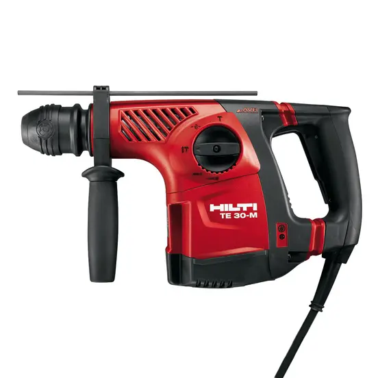Marteau rotatif avec perceuse HILTI rouge et noir, petit sds drive, électrique
