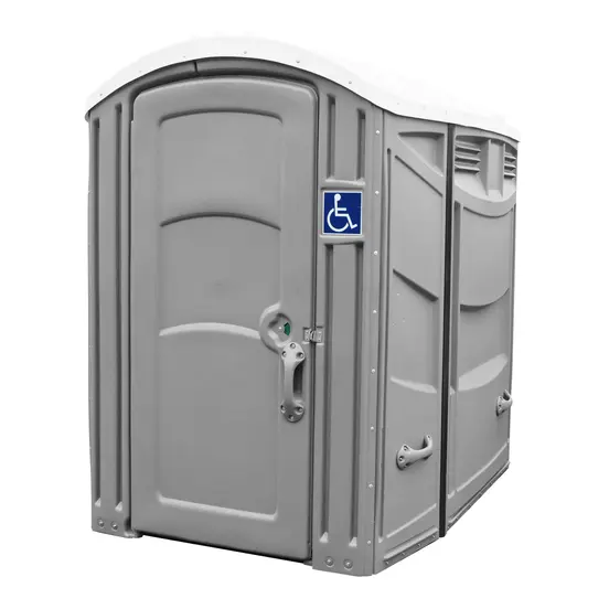 Toilettes portatives Satellite conformes aux normes de l’ADA, gris