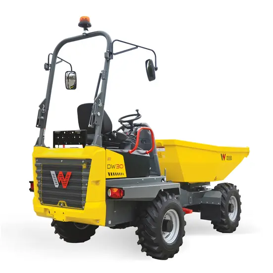 Yellow Wacker dumper